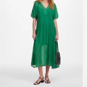 Madewell Vibrant Green Midi Dress